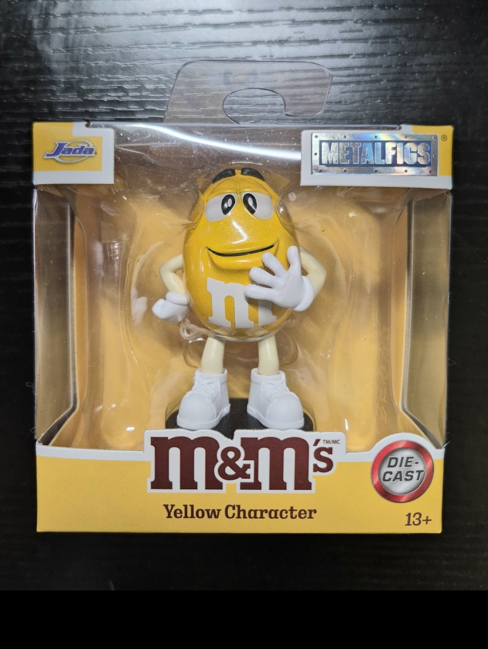 M&M'S Yellow Character Die-Cast Metal Figurine with White Shoes